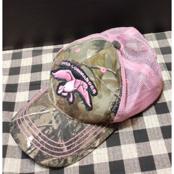 DUCK COMMANDER CAMOUFLAGE PINK MESH CAP HAT DUCK DYNASTY WOMENS LADIES SNAPBACK - Picture 14 of 16